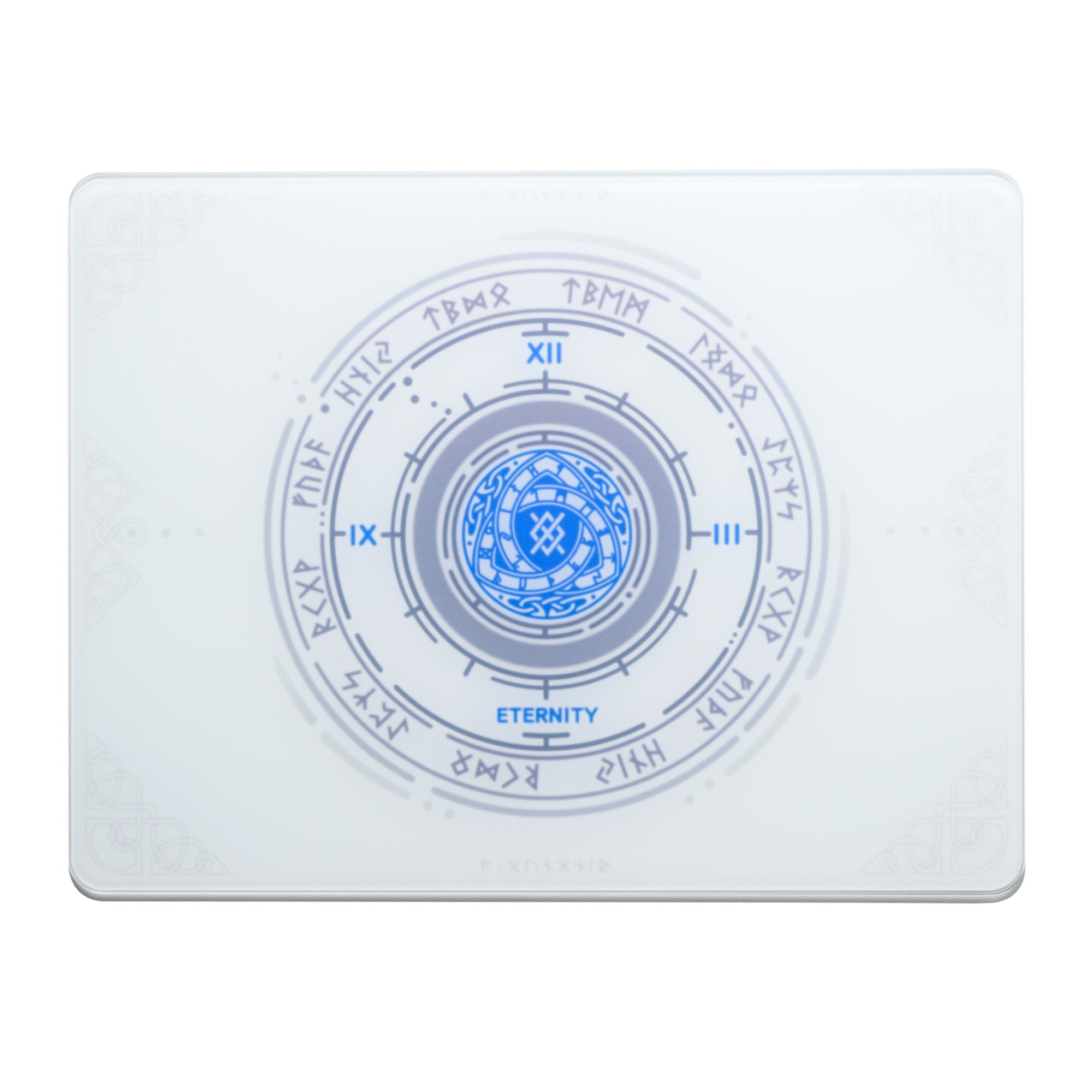 XVX Space Pad Glass Gaming Mousepad with Anti-Slip Rubber Base