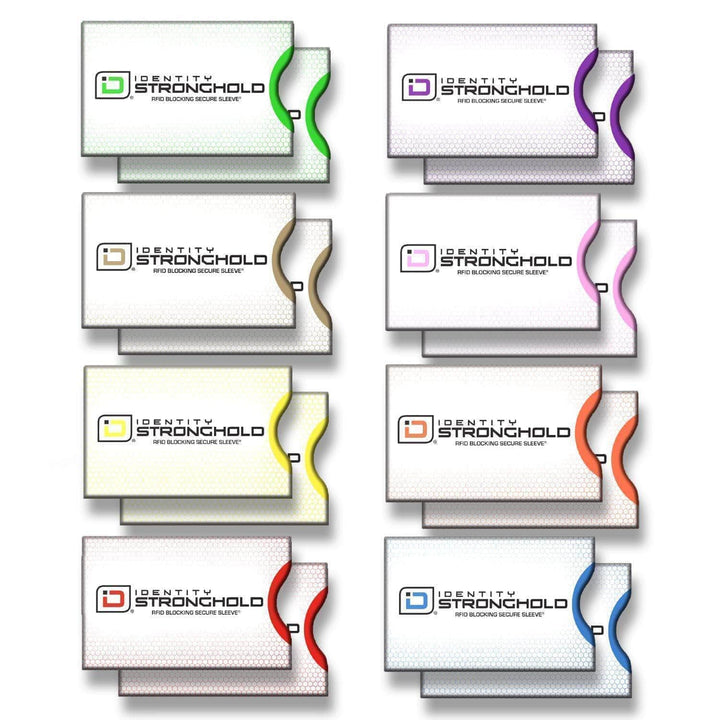 RFID Blocking Honeycomb Design Credit Card Sleeves - 16 Pack