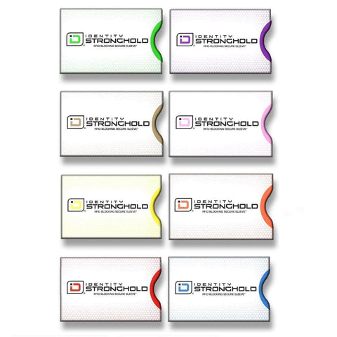 RFID Blocking Honeycomb Design Credit Card Sleeves - 8 Pack