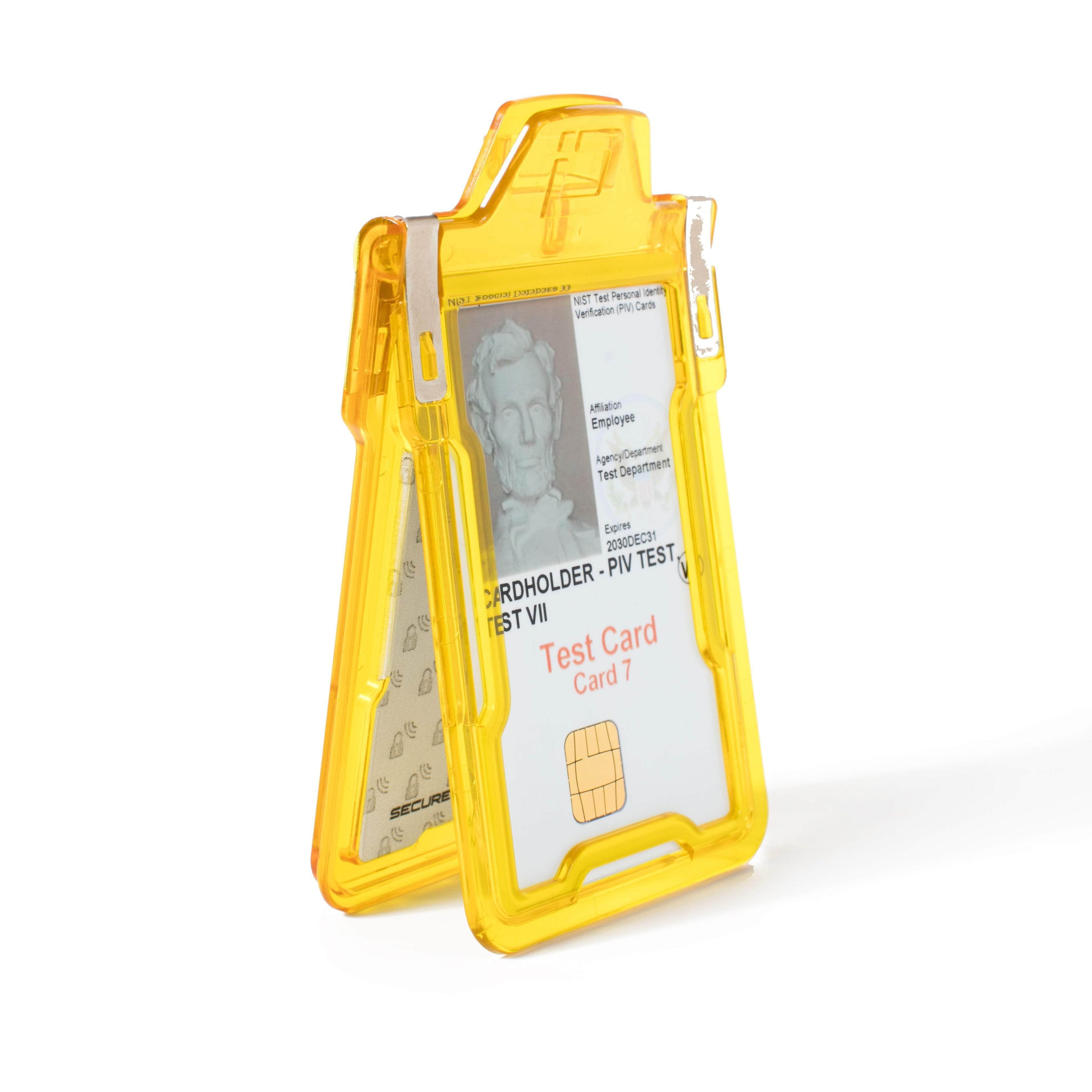 Secure Badge Holder Classic with BloxProx™ - Protects 125Khz HID Prox 1 ID Card Holder