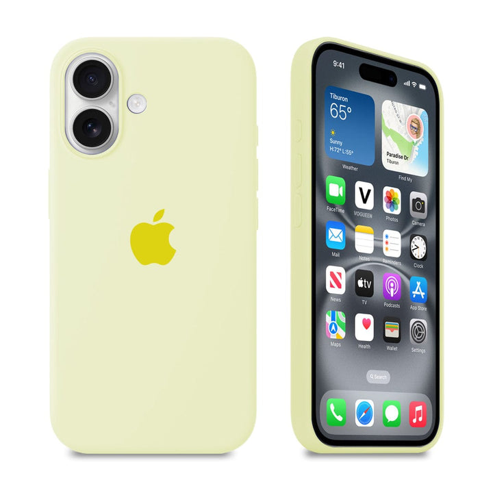 iPhone Silicone Case (Creamy Yellow)