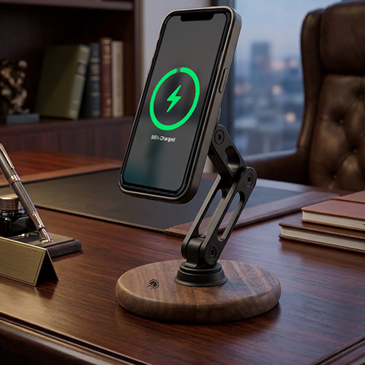 Walnut ClikDock Wireless Stand