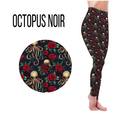 Octopus Noir Leggings- Full Length, Capri  or Skort - Pre Order