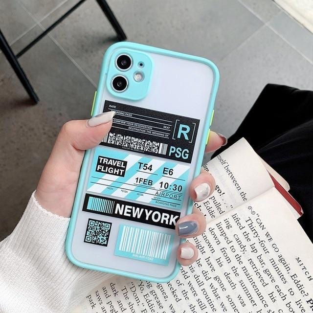 Shockproof Travel Label iPhone Case