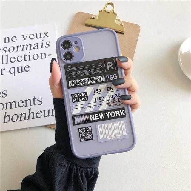 Shockproof Travel Label iPhone Case