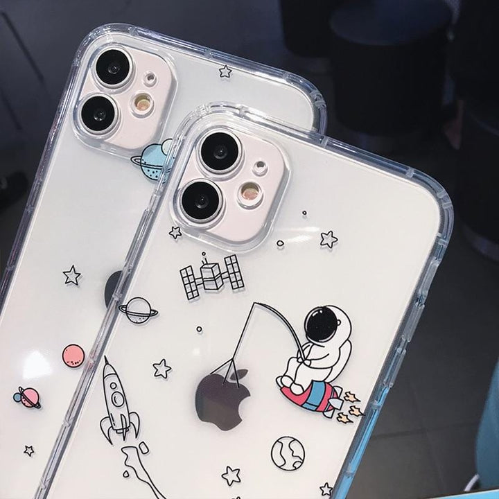 Creative Astronaut Shockproof iPhone Case