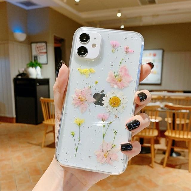 Real Dried Flowers iPhone Case