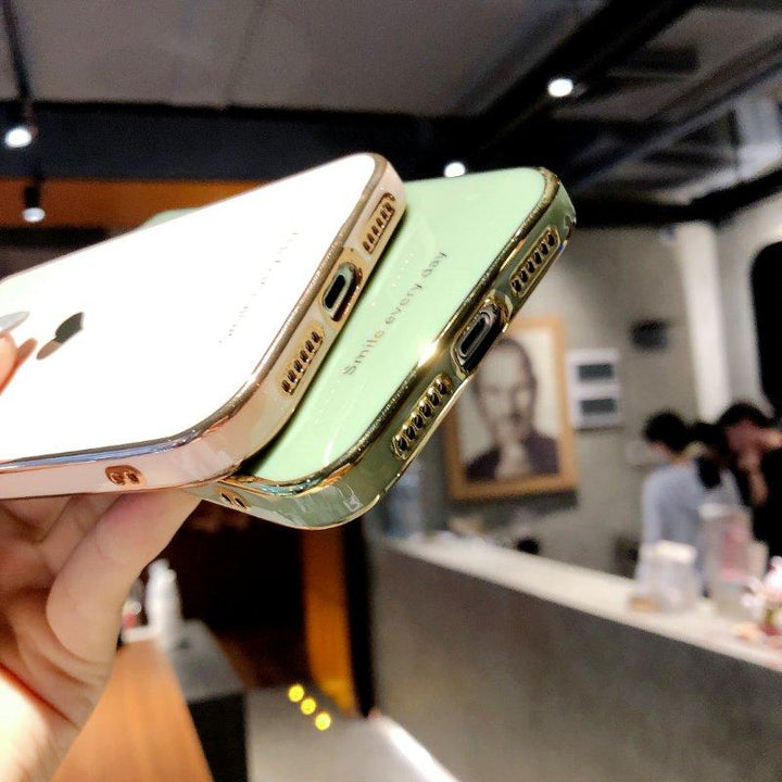 Protective Electroplated Love Heart iPhone Case
