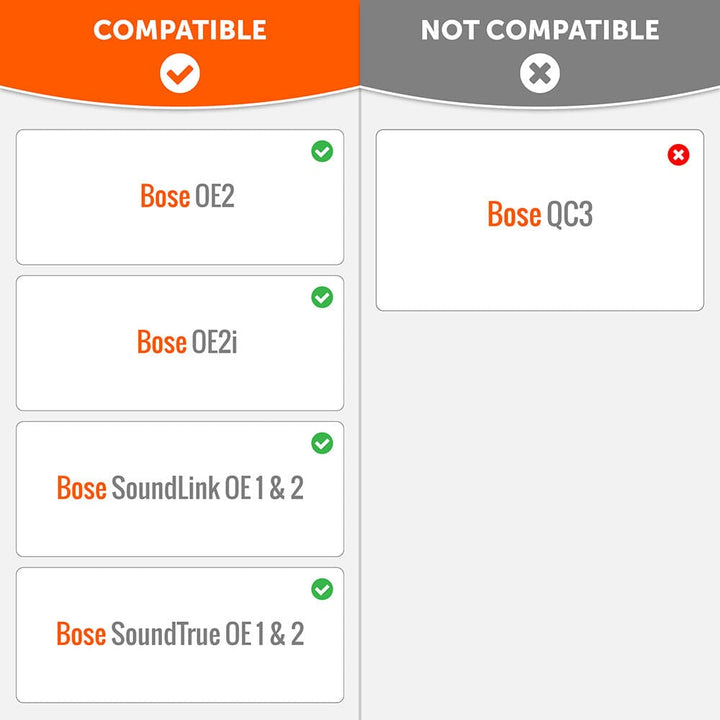 Replacement Ear Pads For Bose SoundLink & SoundTrue OE2 (On-EAR)