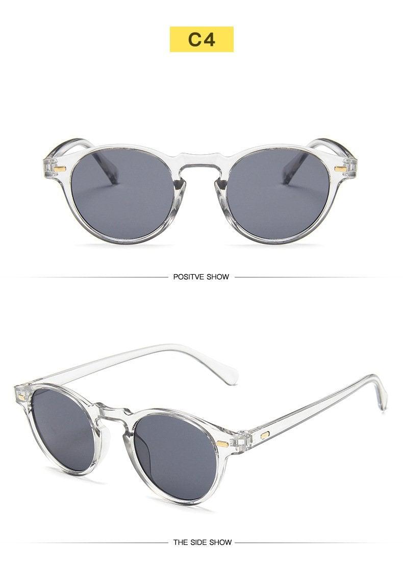 Round Sunglasses For Men Eyeglasses For Men/women Luxury Sun Glasses For Men Sunglasses for Women Men, Vintage Square Frame Shades with UV400 Protection Flat Lens