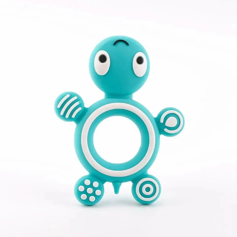 Silicone Baby Teethers Turtle 1PC Food Grade Animal Silicone Tiny Rod Children's Goods Nurse Gift Baby Teether Toys Bite Bites
