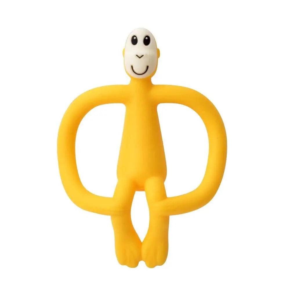 Silicone Cartoon Monkey Toddler Molar Teeth Pain Relief Tool Kids Teether  Teething Beads Baby Shower Gift