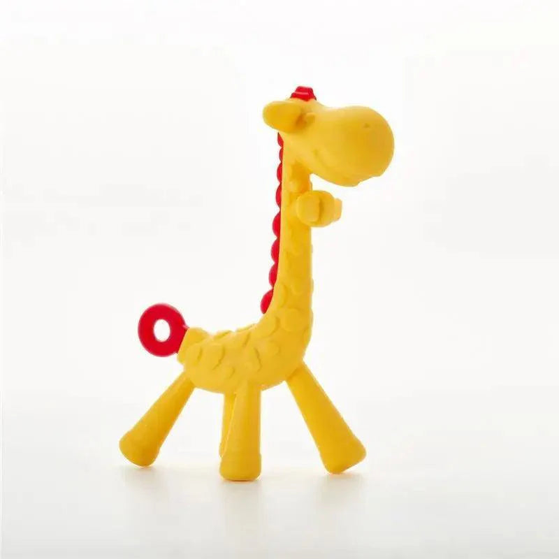 Silicone Cartoon Monkey Toddler Molar Teeth Pain Relief Tool Kids Teether  Teething Beads Baby Shower Gift