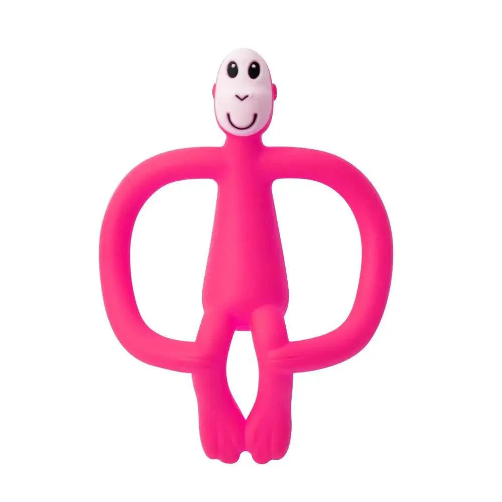 Silicone Cartoon Monkey Toddler Molar Teeth Pain Relief Tool Kids Teether  Teething Beads Baby Shower Gift