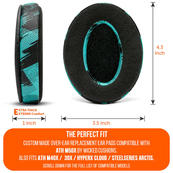 Upgraded Gaming Earpads - Hybrid Velour