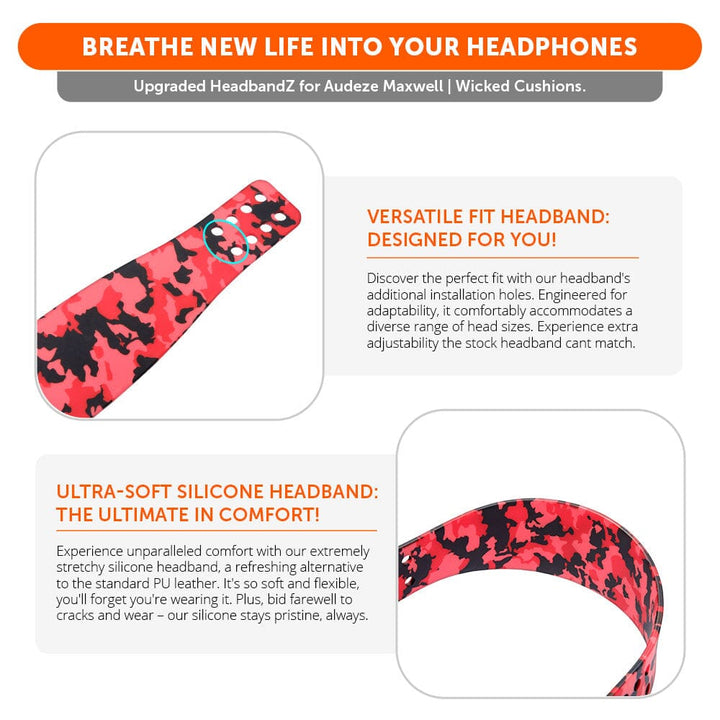 Upgraded Silicone Headband for Audeze Maxwell 1 and 2 - WC HeadbandZ