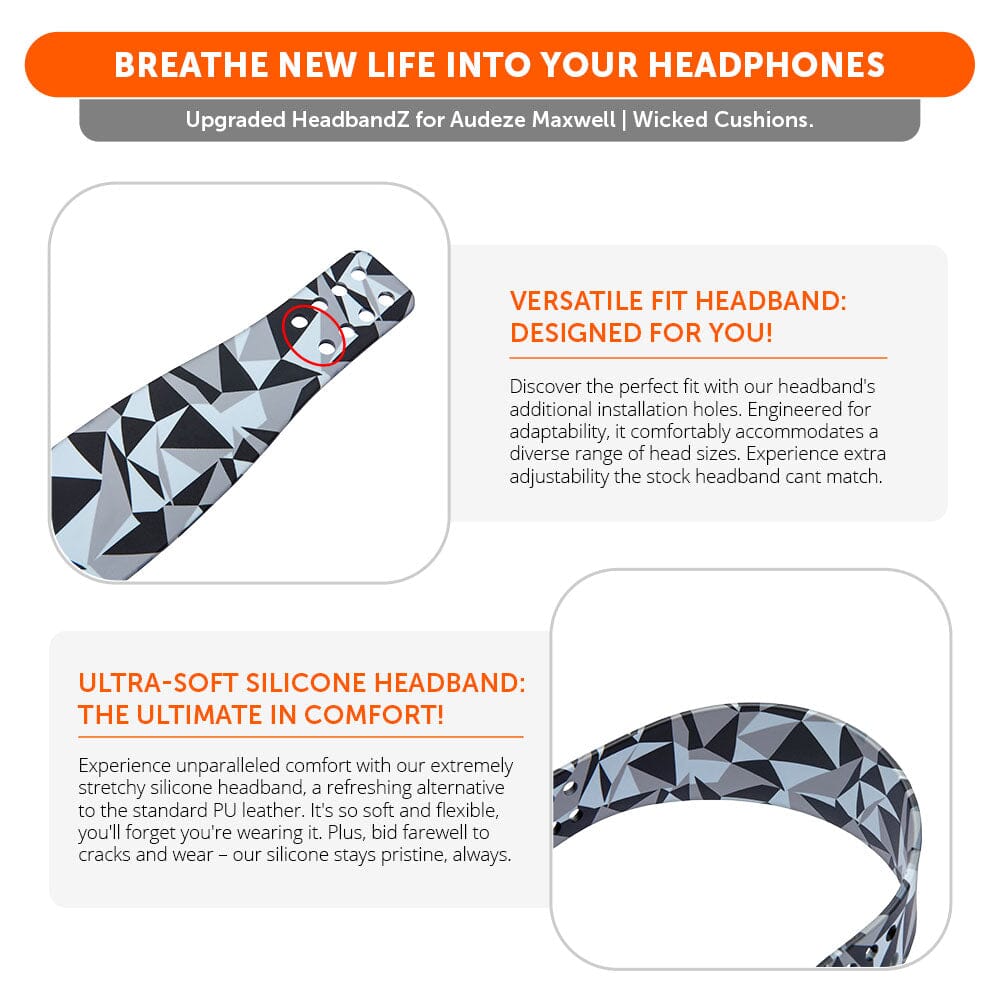 Upgraded Silicone Headband for Audeze Maxwell 1 and 2 - WC HeadbandZ
